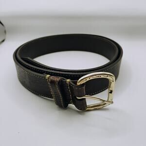 Martin Dingman Black Scotch Grain Tumbled Glove Leather Sz 38 Belt Handmade USA